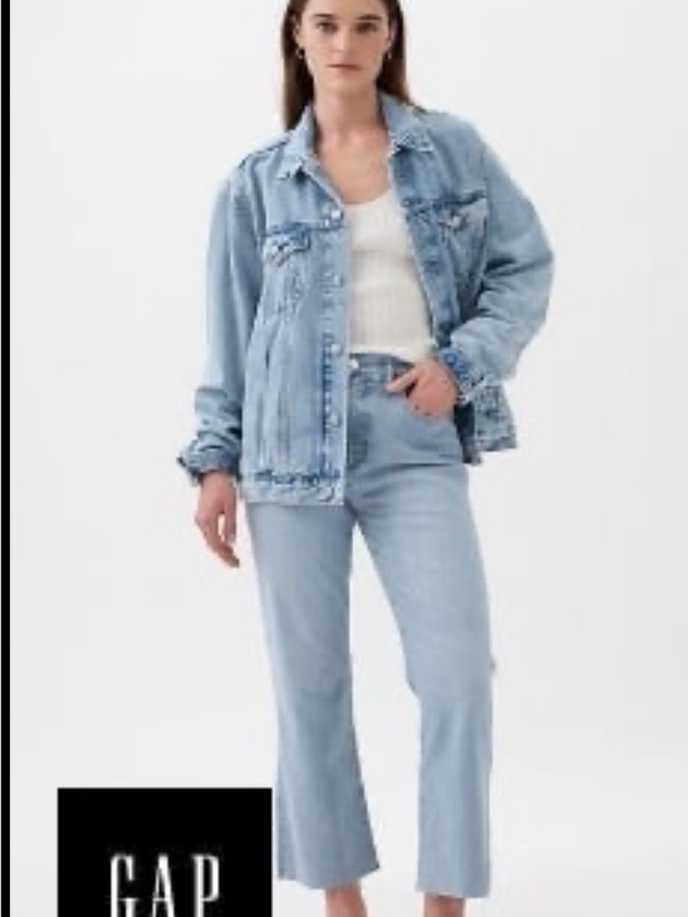 GAP Pale Blue Straight Leg Jeans